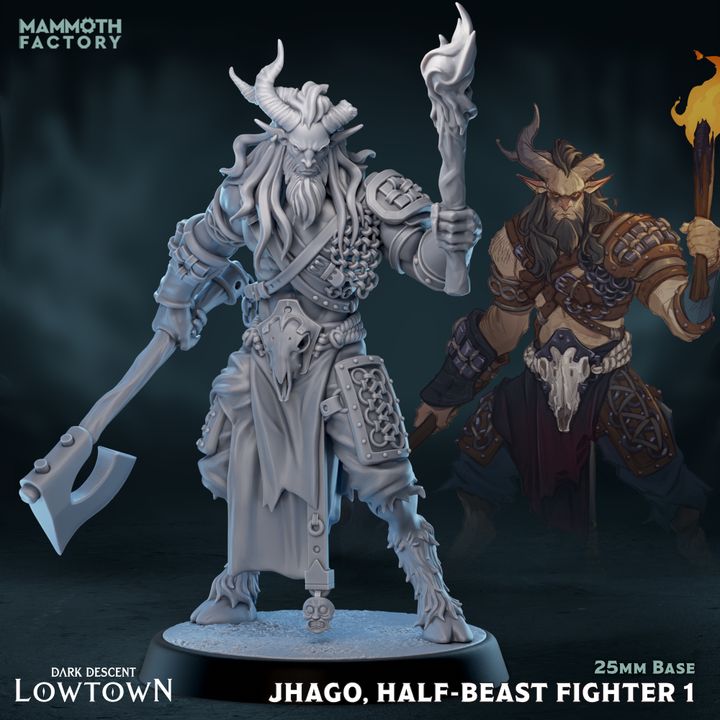 Dark Descent: Lowtown by Mammoth Factory | 3D Printed Miniatures