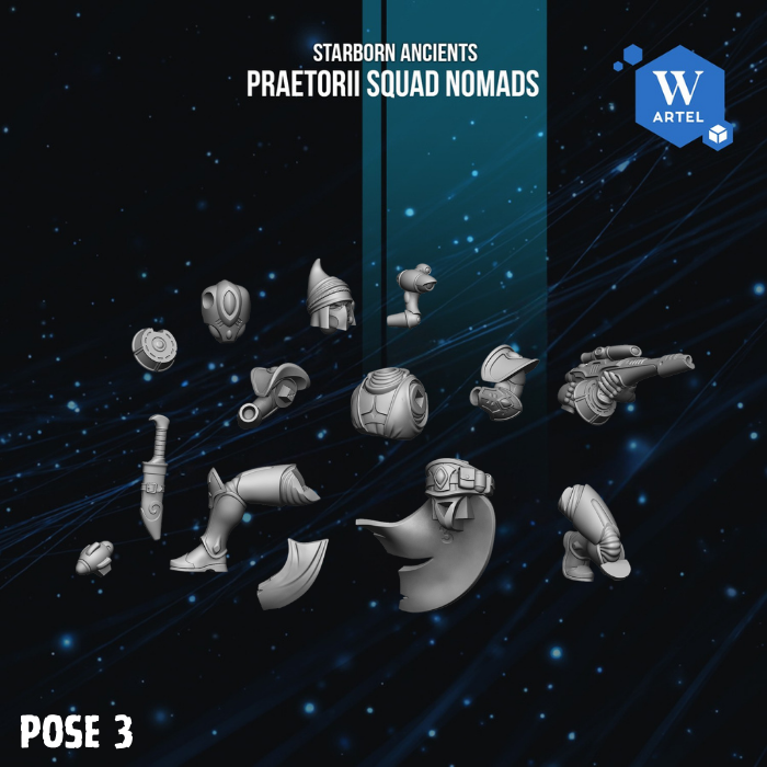 Praetorii Squad Nomads by Artel W | 3D Printed Miniatures