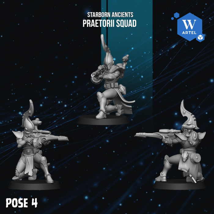 Praetorii Squad by Artel W | 3D Printed Miniatures