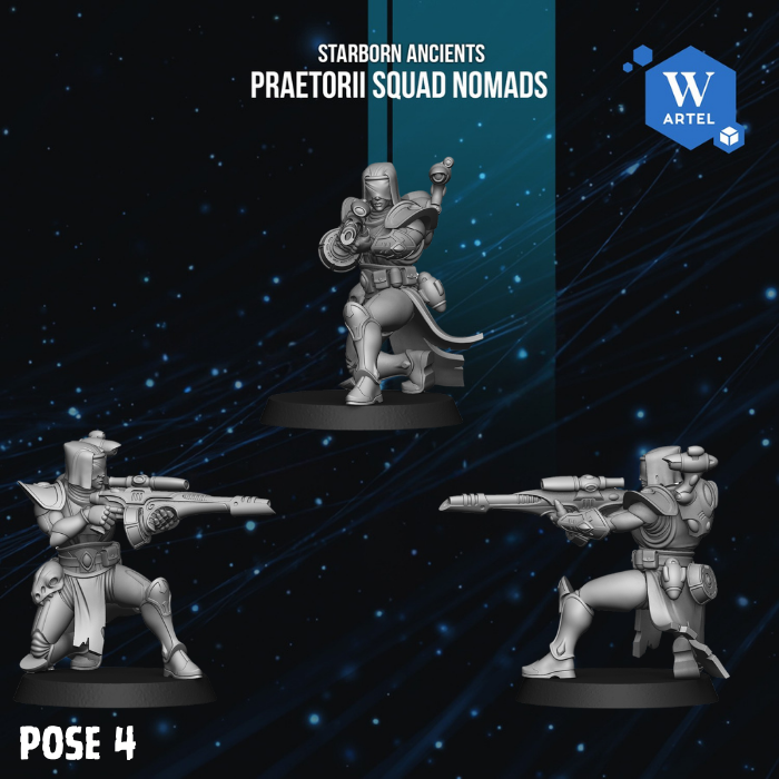 Praetorii Squad Nomads by Artel W | 3D Printed Miniatures