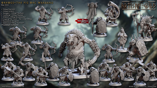 The Orhogs by Artisan Guild | 3D Printed Miniatures | Fantasy Models