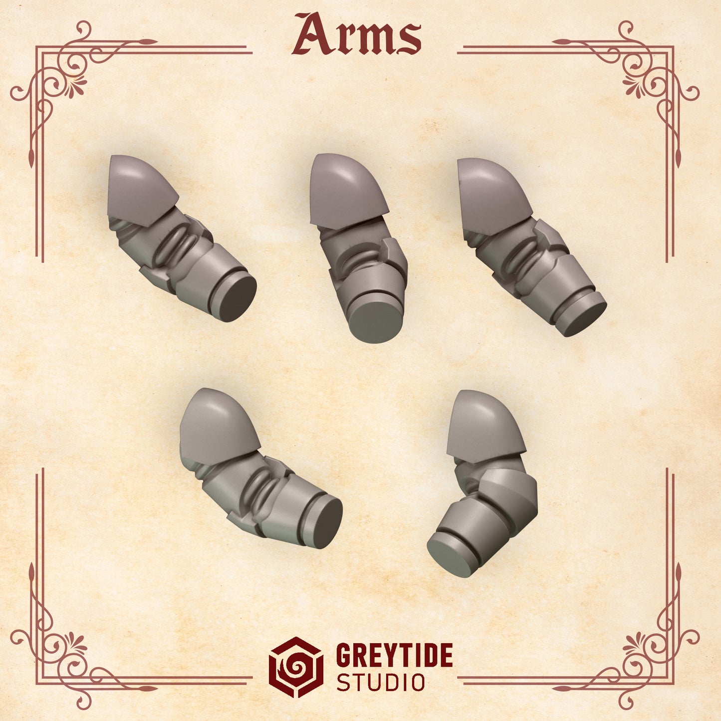 Primal Hounds Arms | Bits Packs by Greytide Studios | 3D Printed Bits