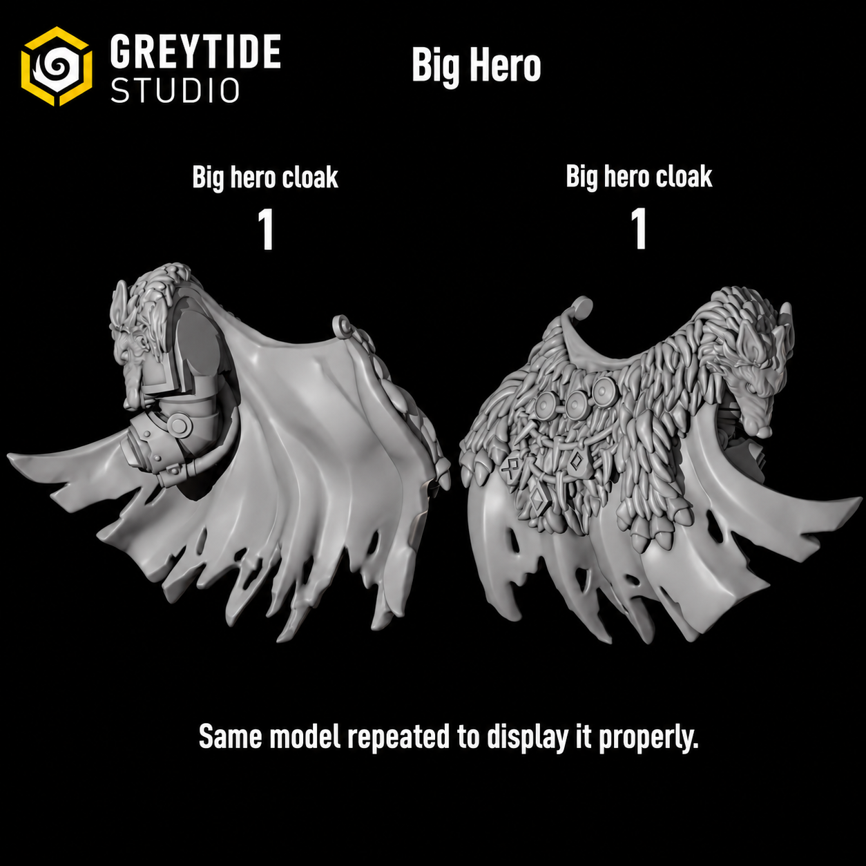 Primal Hounds Big Hero Pose | Bits Packs by Greytide Studios | 3D Printed Bits