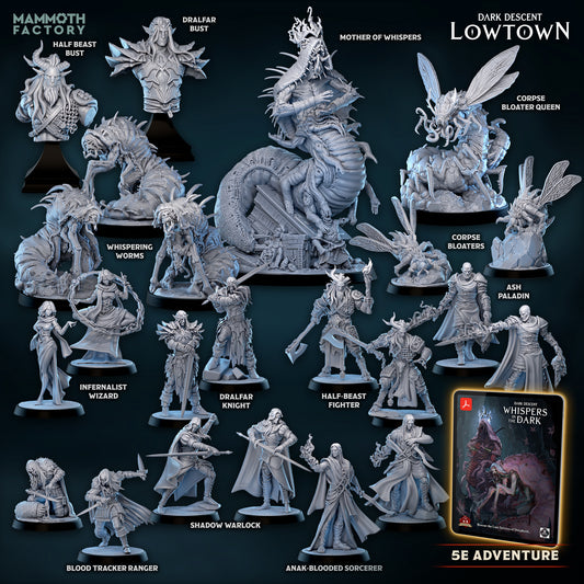 Dark Descent: Lowtown by Mammoth Factory | 3D Printed Miniatures