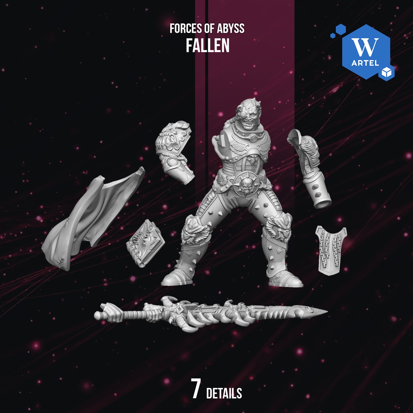Fallen - Forces of Abyss by Artel W | 3D Printed Miniatures