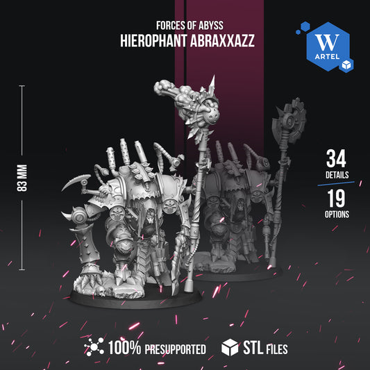 Hierophant Abraxxazz by Artel W | 3D Printed Miniatures