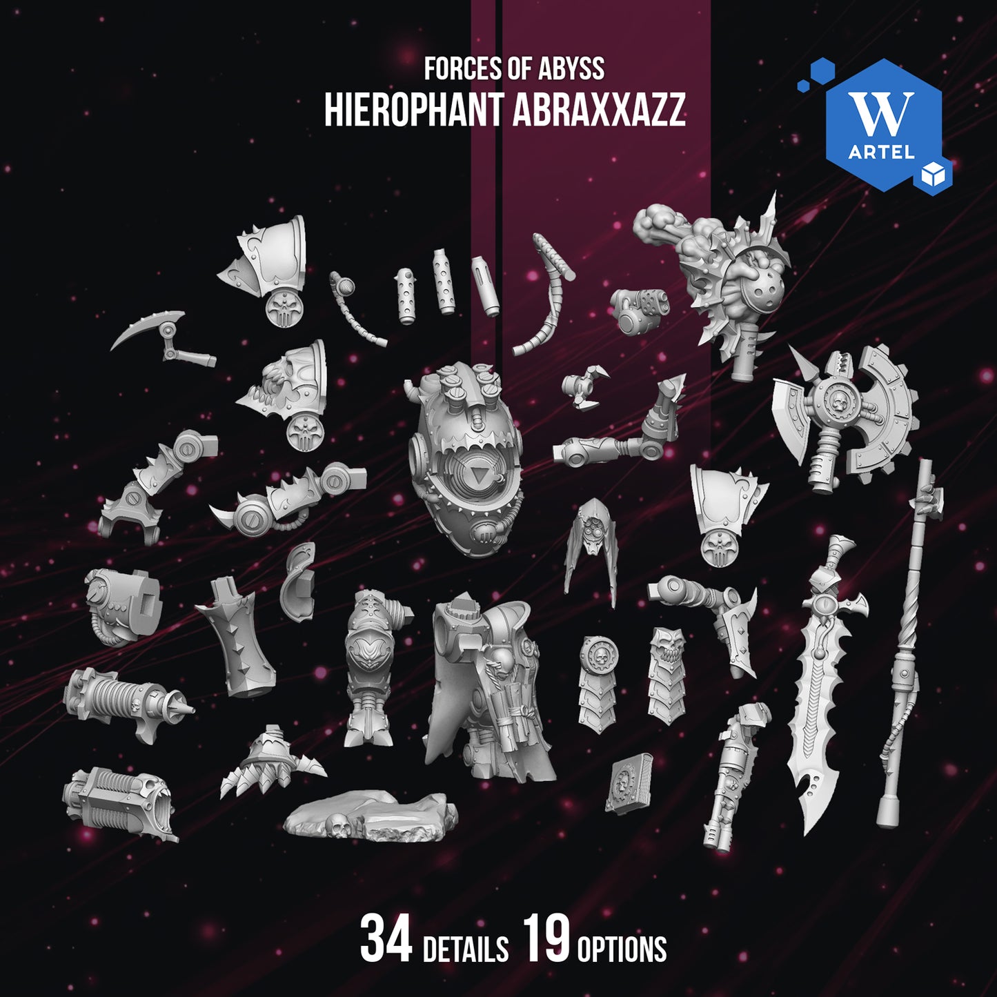 Hierophant Abraxxazz by Artel W | 3D Printed Miniatures