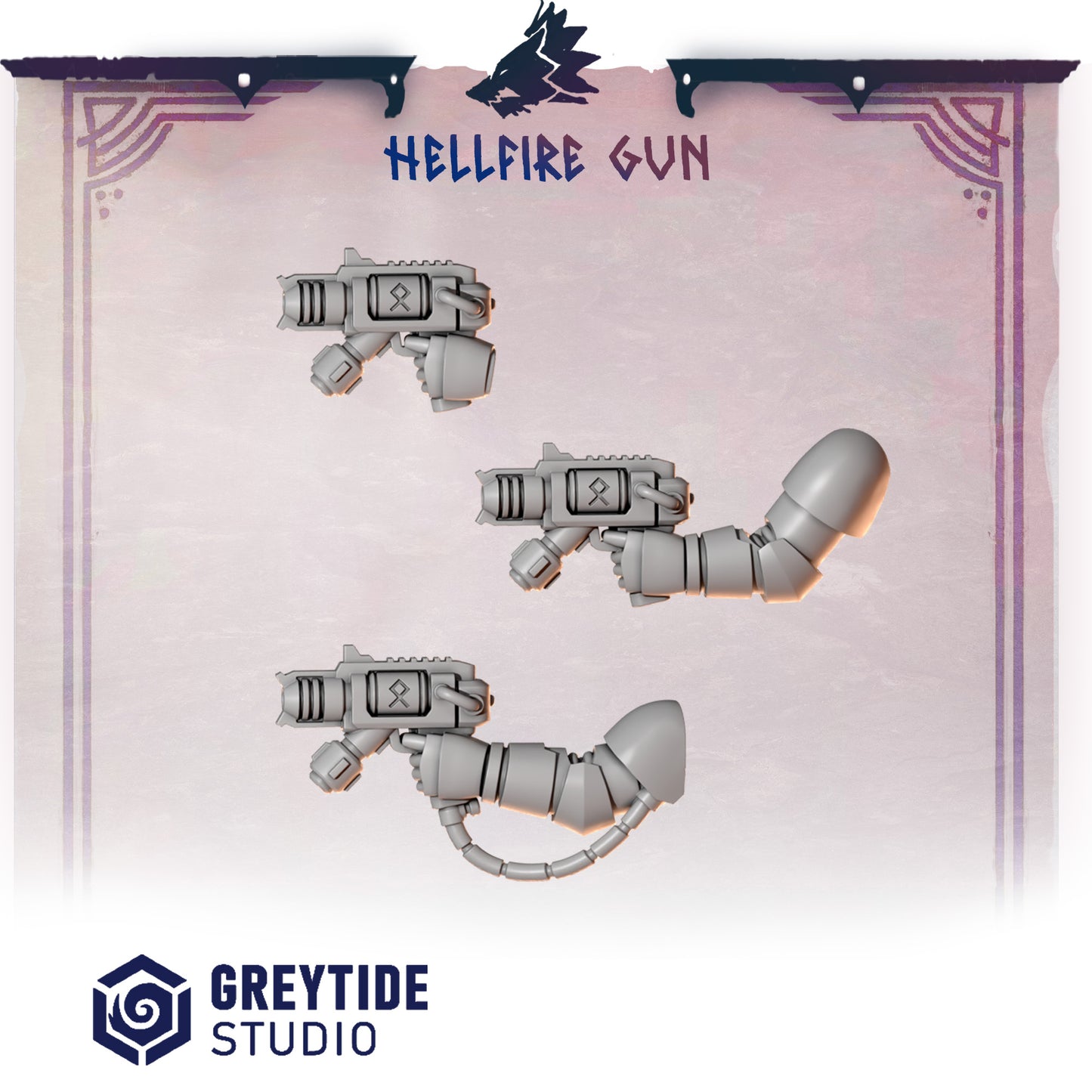 Primal Hounds Guns | Bits Packs by Greytide Studios | 3D Printed Bits
