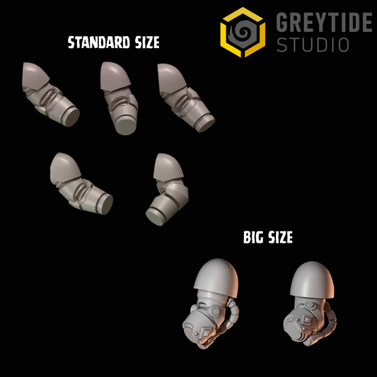 Primal Hounds Arms | Bits Packs by Greytide Studios | 3D Printed Bits
