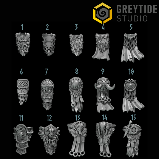 Primal Hounds Loincloths | Bits Packs by Greytide Studios | 3D Printed Bits