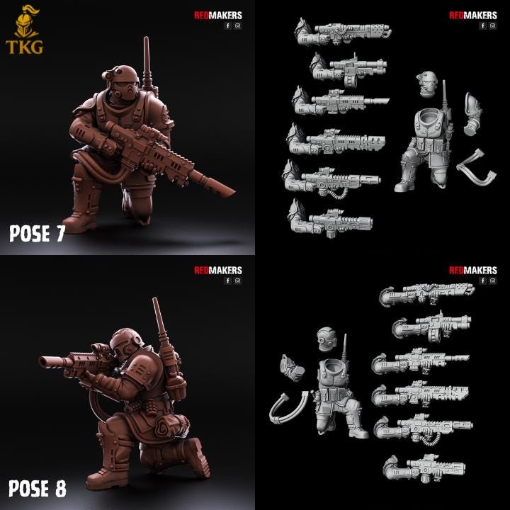 Shock Troops Kill Squad by Red Makers | 3D printed Tabletop Miniatures