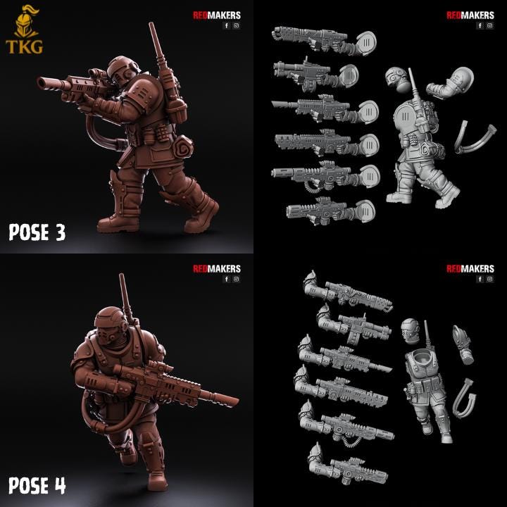 Shock Troops Kill Squad by Red Makers | 3D printed Tabletop Miniatures