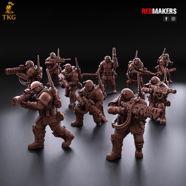 Shock Troops Kill Squad by Red Makers | 3D printed Tabletop Miniatures
