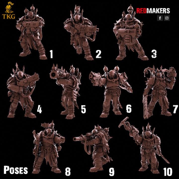 Renegade Scouts Kill Squad by Red Makers | 3D printed Tabletop Miniatures