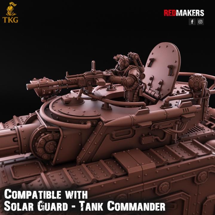 Bastion, Solar Heavy Tank— Imperial Force by Redmakers | 3D Printed Tabletop Miniatures | Malcador proxy