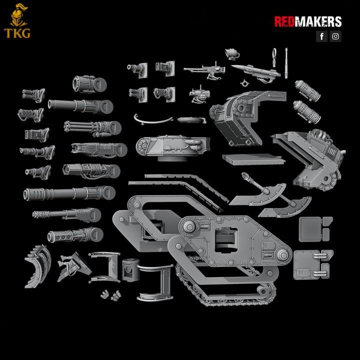 Solar Battle Tank — Imperial Force by Redmakers | 3D Printed Tabletop Miniatures | Russ proxy