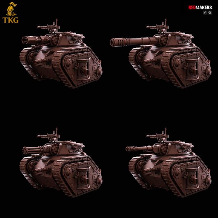 Solar Battle Tank — Imperial Force by Redmakers | 3D Printed Tabletop Miniatures | Russ proxy