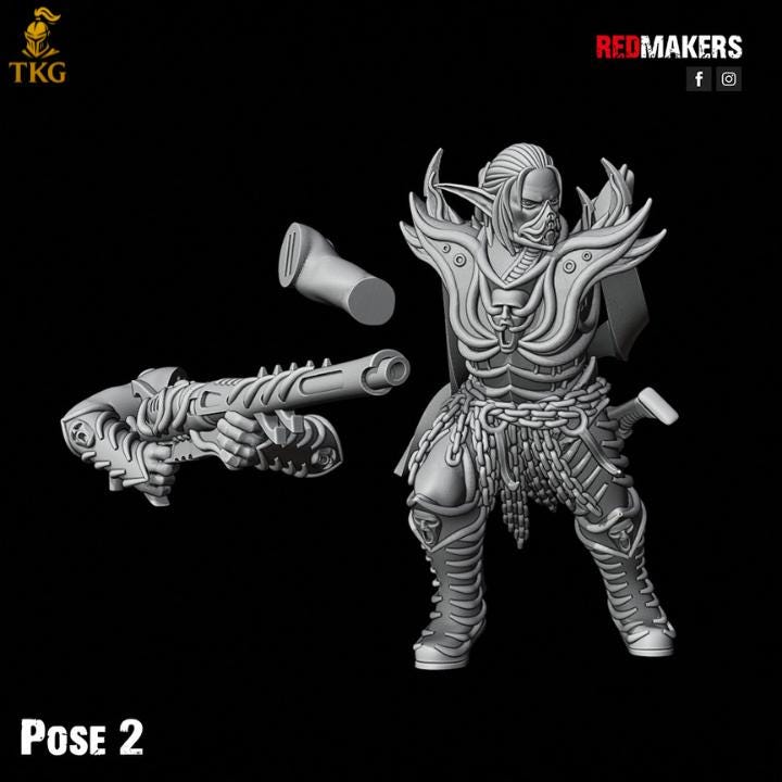 Dark Elves Kill Squad by Red Makers | 3D printed Tabletop Miniatures