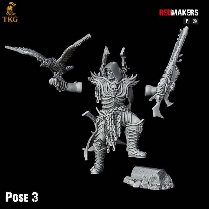 Dark Elves Kill Squad by Red Makers | 3D printed Tabletop Miniatures