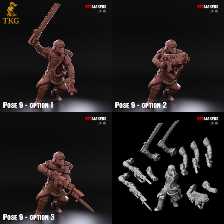 Death Division Kill Squad by Red Makers | 3D printed Tabletop Miniatures