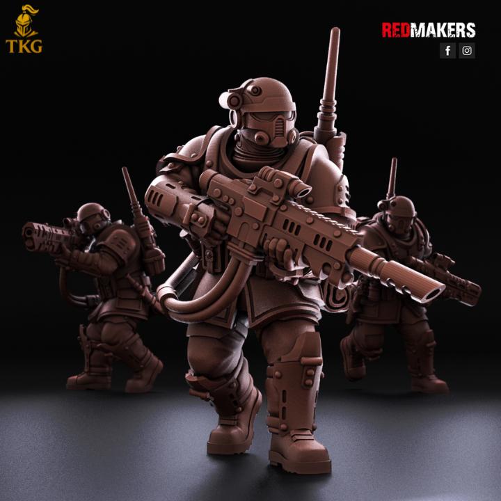 Shock Troops Kill Squad by Red Makers | 3D printed Tabletop Miniatures