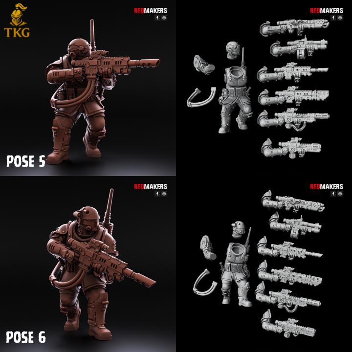 Shock Troops Kill Squad by Red Makers | 3D printed Tabletop Miniatures