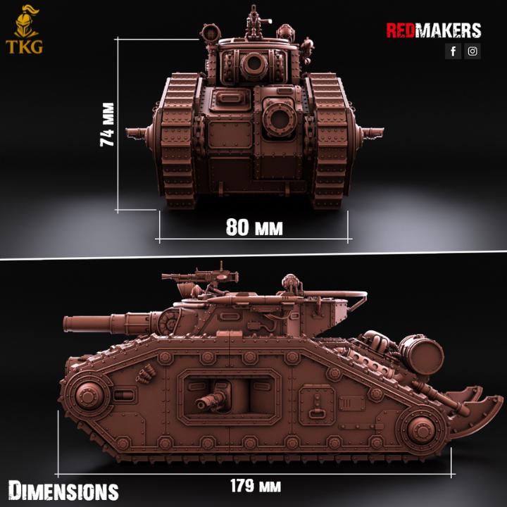 Bastion, Solar Heavy Tank— Imperial Force by Redmakers | 3D Printed Tabletop Miniatures | Malcador proxy