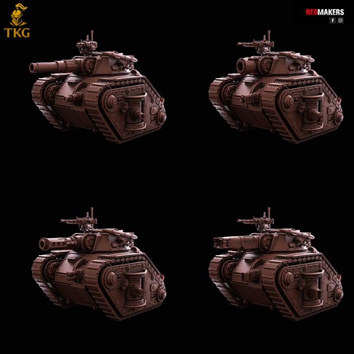 Solar Battle Tank — Imperial Force by Redmakers | 3D Printed Tabletop Miniatures | Russ proxy