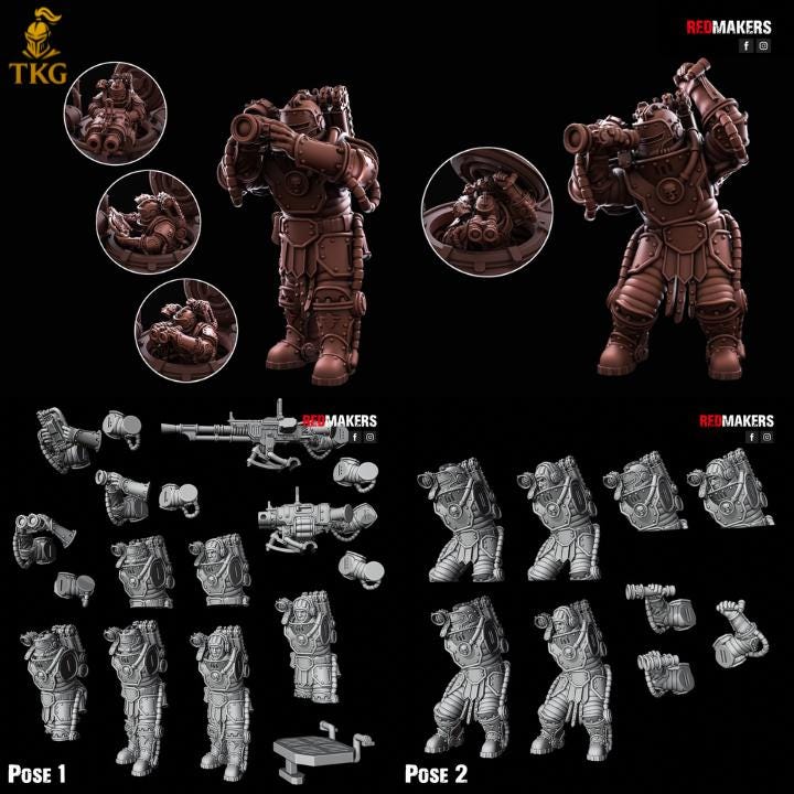 Solar Battle Tank — Imperial Force by Redmakers | 3D Printed Tabletop Miniatures | Russ proxy