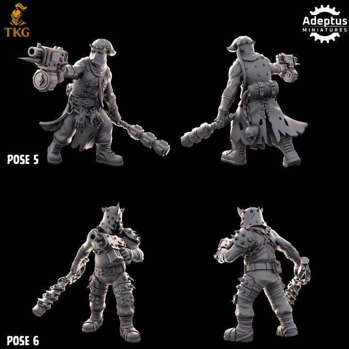 Cultists of the Silent Pyre Kill Squad by Adeptus Miniature | 3D printed Tabletop Miniatures