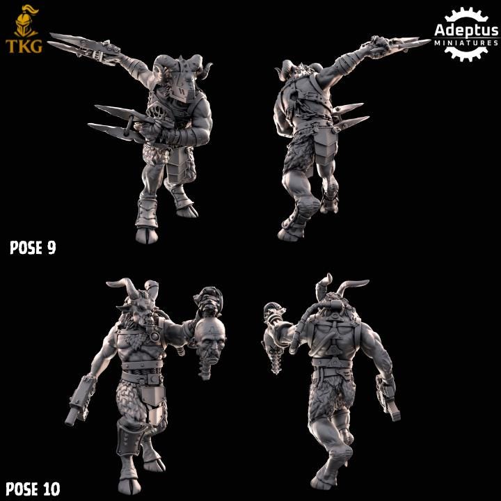 Gorehorn Kill Squad by Adeptus Miniatures | 3D printed Tabletop Miniatures