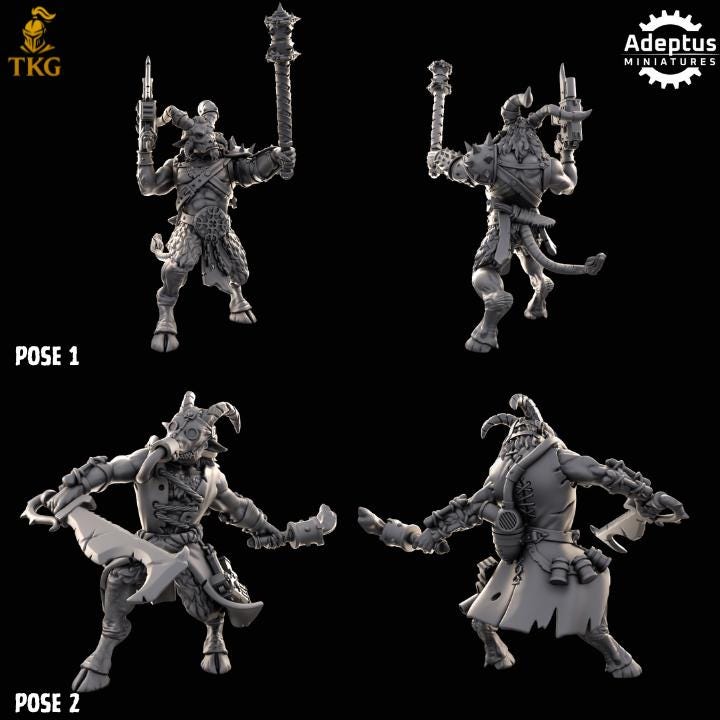 Gorehorn Kill Squad by Adeptus Miniatures | 3D printed Tabletop Miniatures