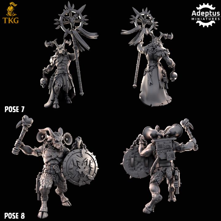 Gorehorn Kill Squad by Adeptus Miniatures | 3D printed Tabletop Miniatures