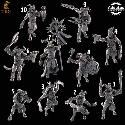 Gorehorn Kill Squad by Adeptus Miniatures | 3D printed Tabletop Miniatures