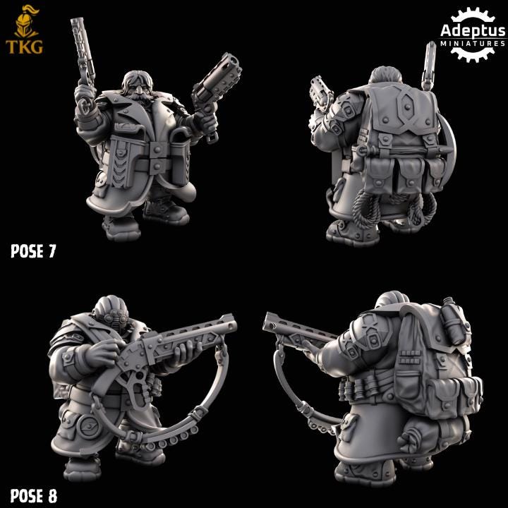 Dwarves Kill Squad by Adeptus Miniatures | 3D printed Tabletop Miniatures