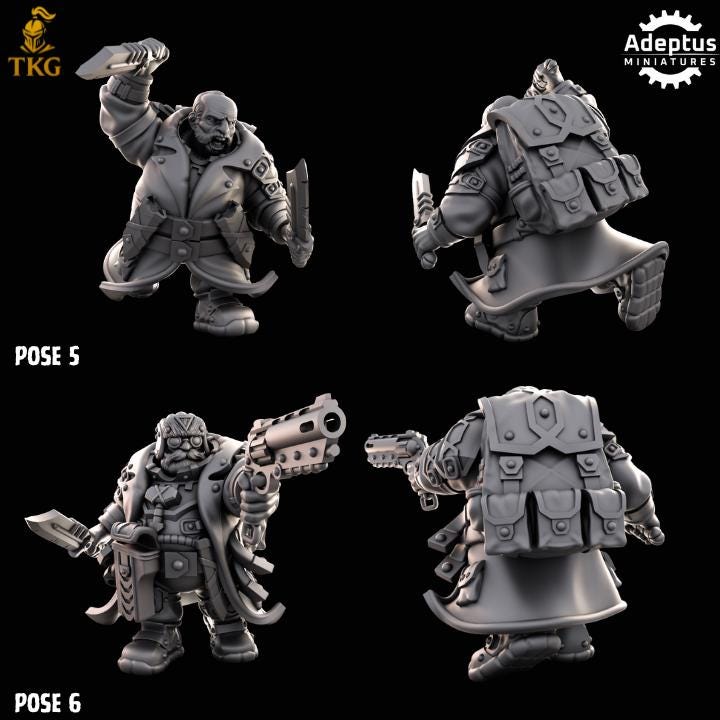 Dwarves Kill Squad by Adeptus Miniatures | 3D printed Tabletop Miniatures