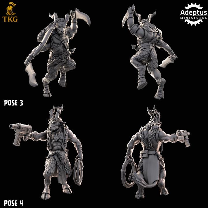 Gorehorn Kill Squad by Adeptus Miniatures | 3D printed Tabletop Miniatures