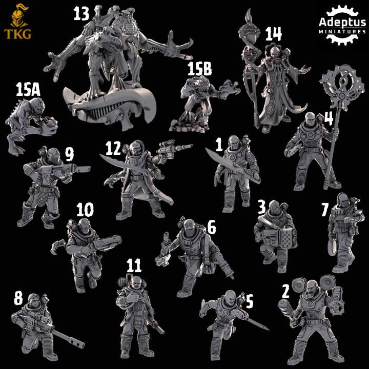 The Hiveborne Kill Squad by Adeptus Miniatures | 3D printed Tabletop Miniatures