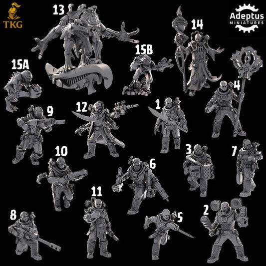 The Hiveborne Kill Squad by Adeptus Miniatures | 3D printed Tabletop Miniatures