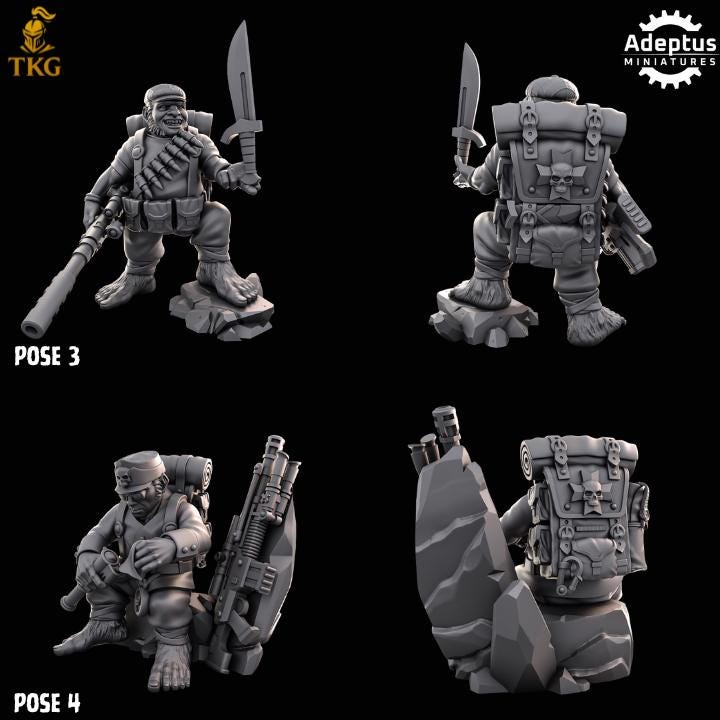 Nimblers Kill Squad by Adeptus Miniatures | 3D printed Tabletop Miniatures