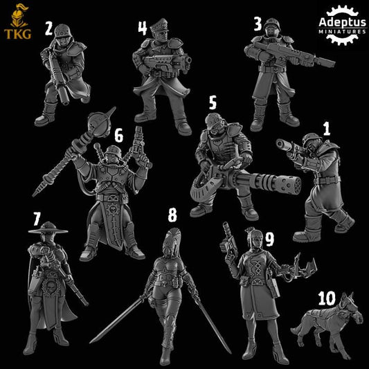 Mercenary Syndicate Kill Squad by Adeptus Miniatures | 3D printed Tabletop Miniatures