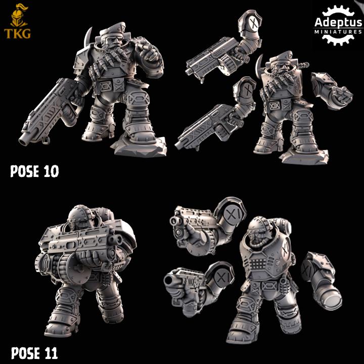 Heavy Dwarves Kill Squad by Adeptus Miniatures | 3D printed Tabletop Miniatures