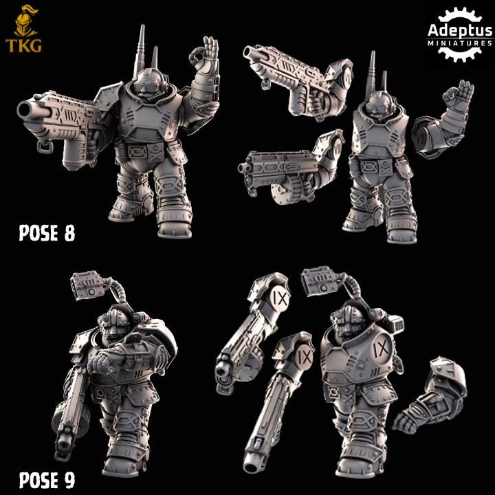 Heavy Dwarves Kill Squad by Adeptus Miniatures | 3D printed Tabletop Miniatures