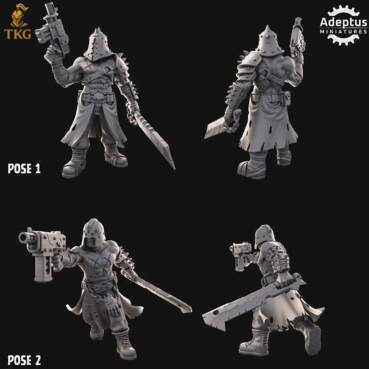 Cultists of the Silent Pyre Kill Squad by Adeptus Miniature | 3D printed Tabletop Miniatures