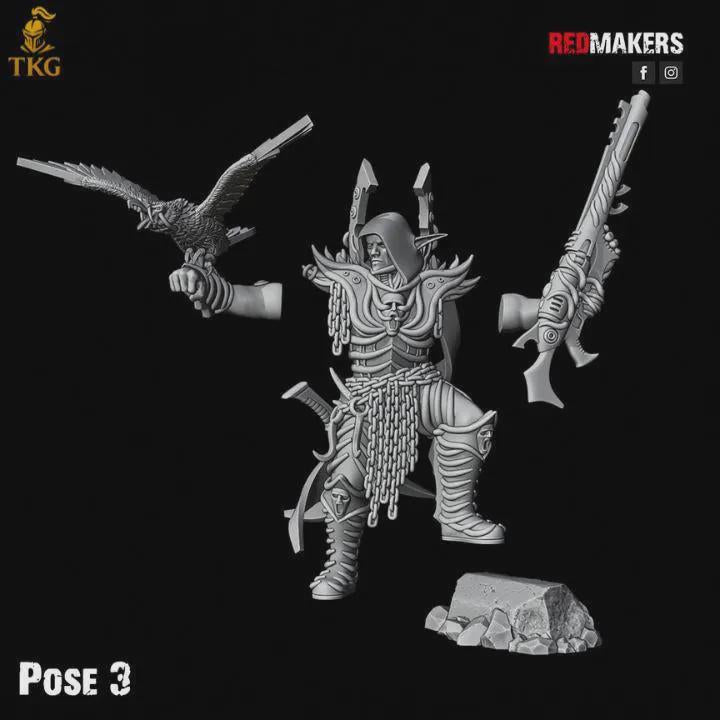 Dark Elves Kill Squad by Red Makers | 3D printed Tabletop Miniatures