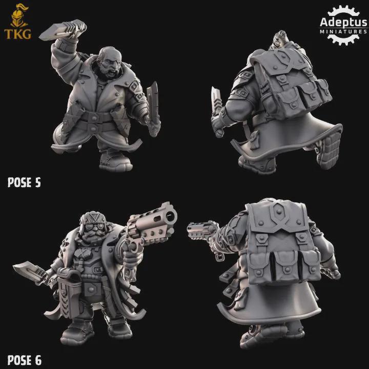 Dwarves Kill Squad by Adeptus Miniatures | 3D printed Tabletop Miniatures