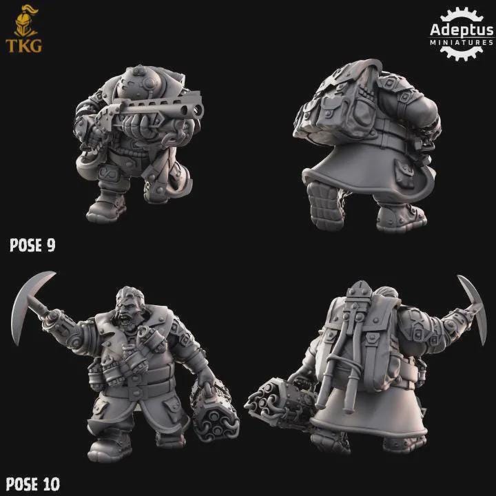 Dwarves Kill Squad by Adeptus Miniatures | 3D printed Tabletop Miniatures