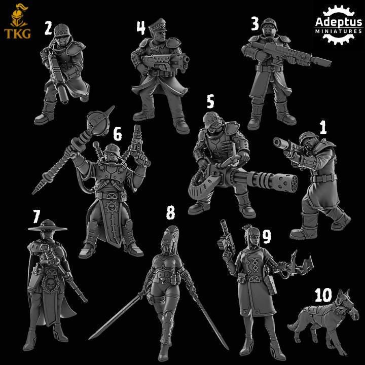 Mercenary Syndicate Kill Squad by Adeptus Miniatures | 3D printed Tabletop Miniatures