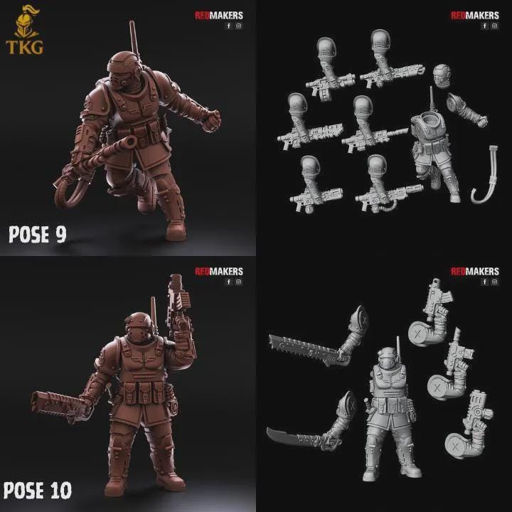 Shock Troops Kill Squad by Red Makers | 3D printed Tabletop Miniatures