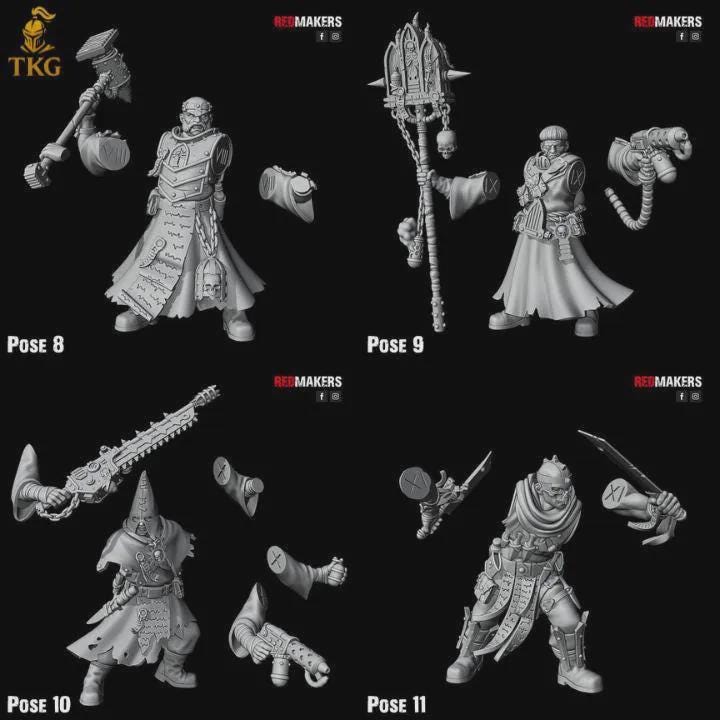 Hallowed Flame Kill Squad by Red Makers | 3D printed Tabletop Miniatures